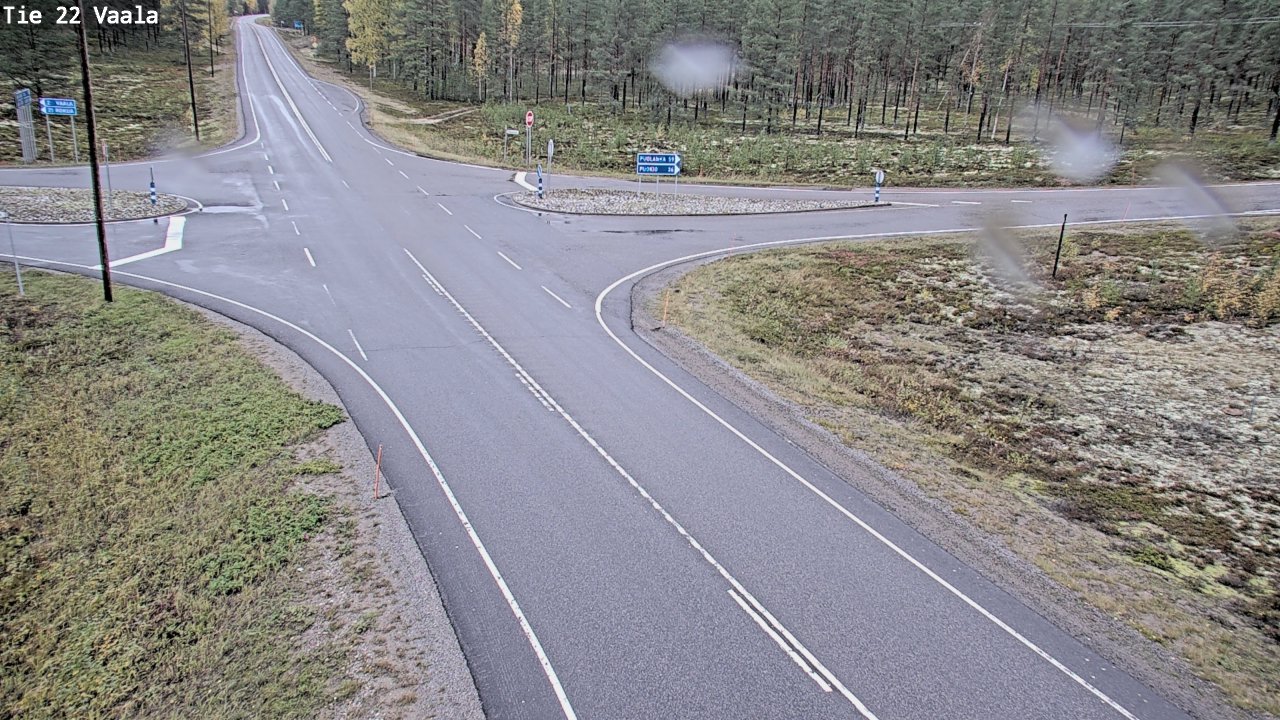 Weather Camera Image Road 22 Vaala, Vaala, Pohjois-Pohjanmaa
