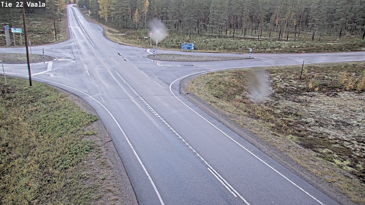 Weather Camera Image Road 22 Vaala, Vaala, Pohjois-Pohjanmaa