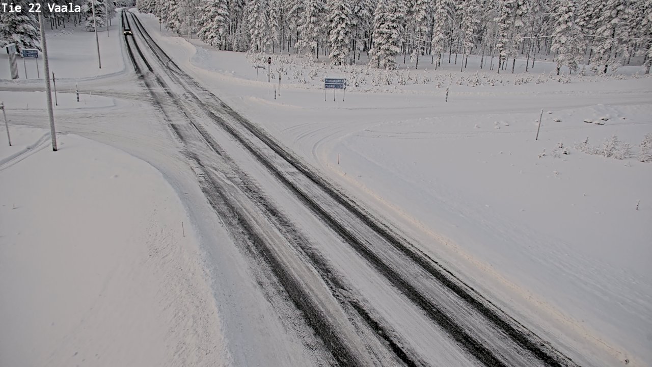 Weather Camera Image Väg 22 Vaala, Vaala, Pohjois-Pohjanmaa