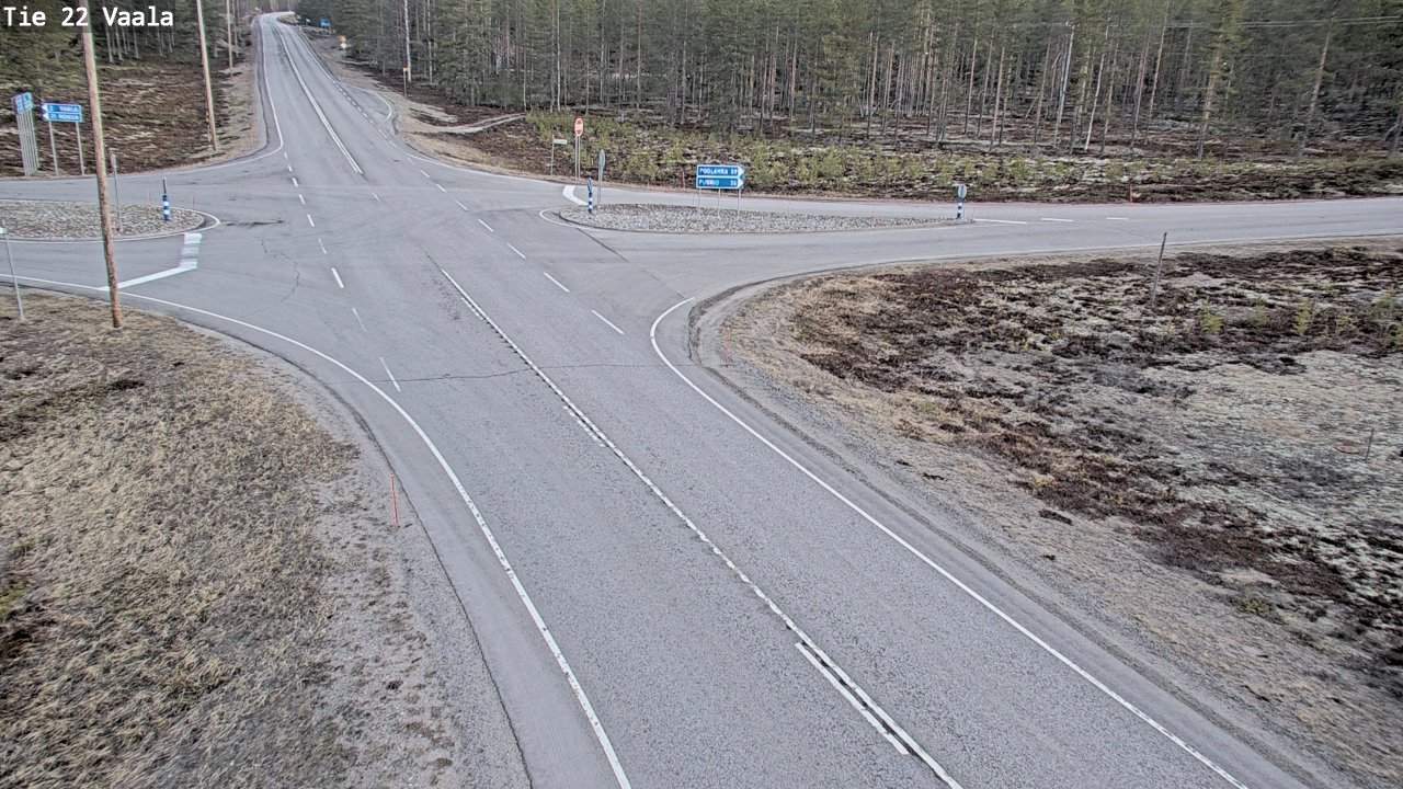 Weather Camera Image Väg 22 Vaala, Vaala, Pohjois-Pohjanmaa