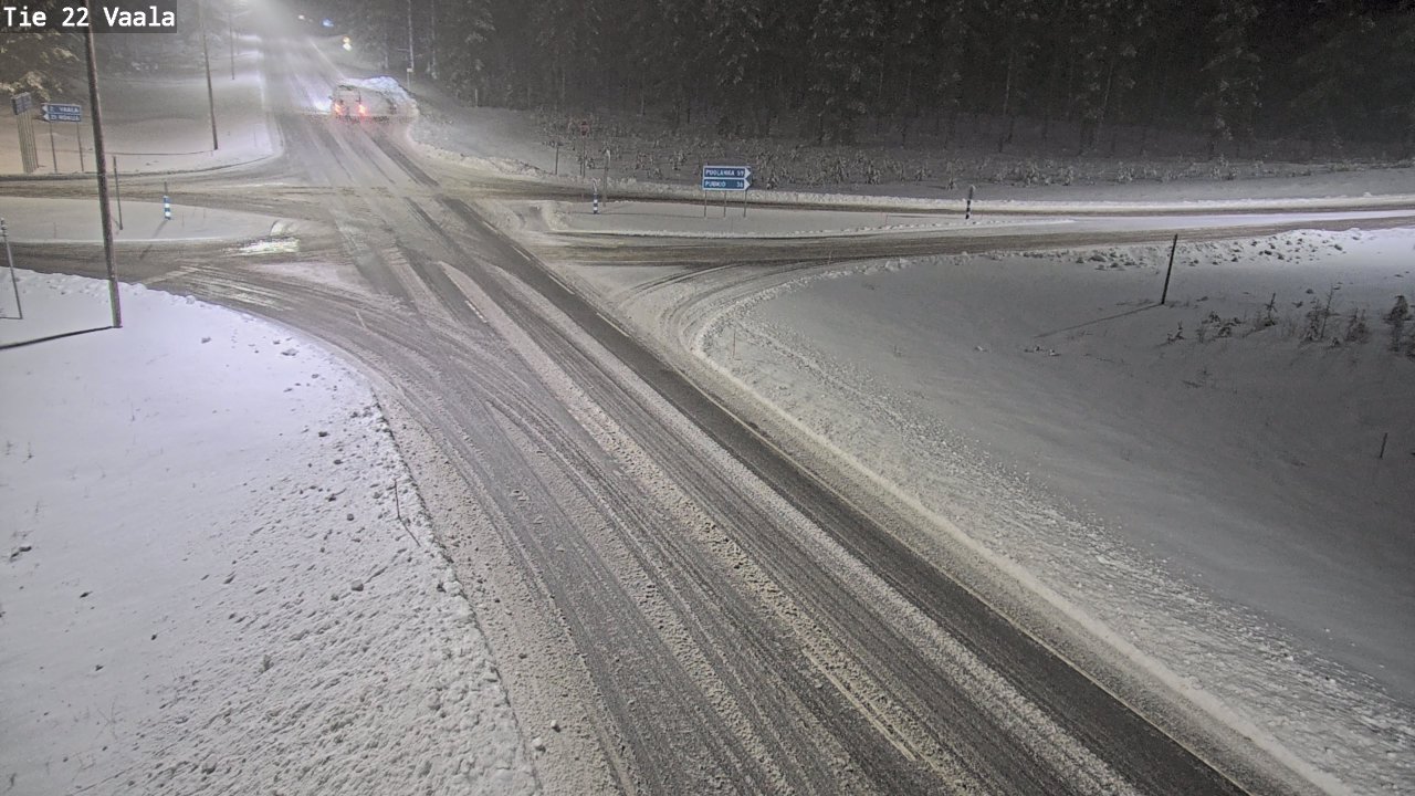 Weather Camera Image Road 22 Vaala, Vaala, Pohjois-Pohjanmaa