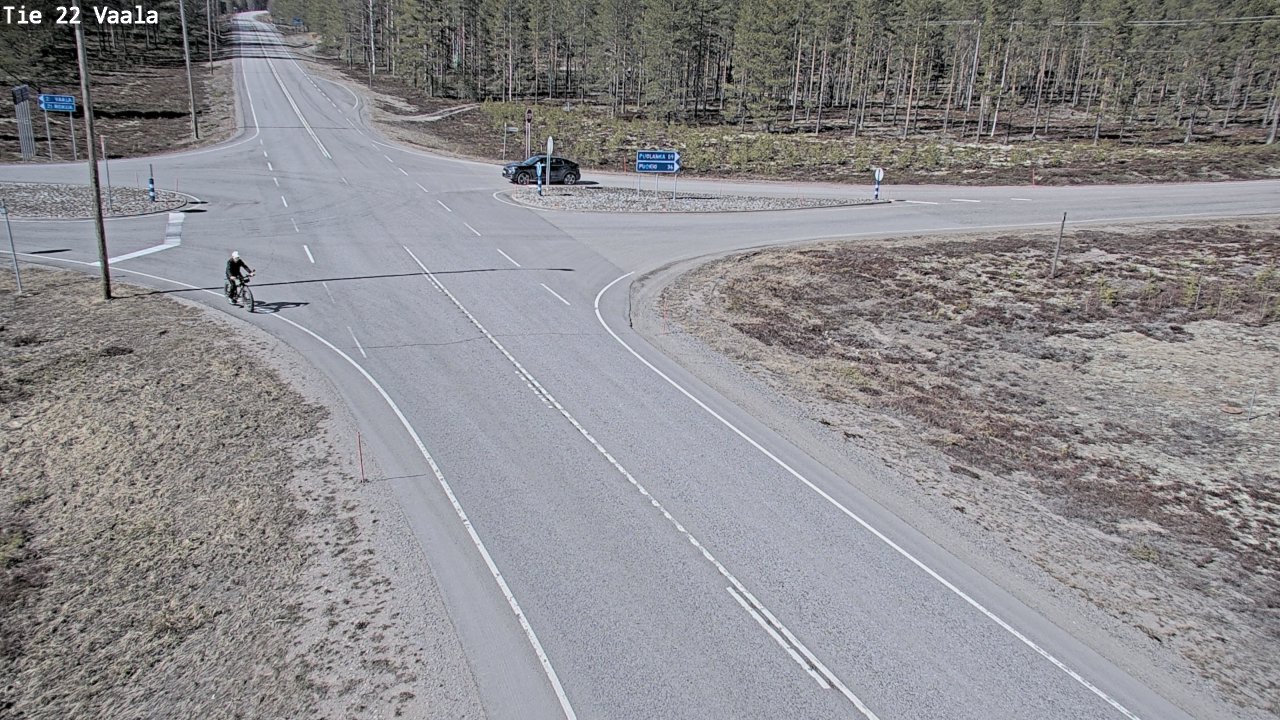 Weather Camera Image Väg 22 Vaala, Vaala, Pohjois-Pohjanmaa