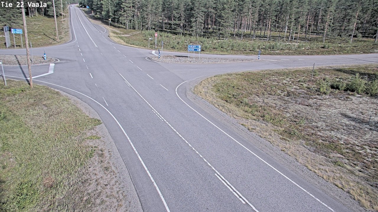 Weather Camera Image Road 22 Vaala, Vaala, Pohjois-Pohjanmaa