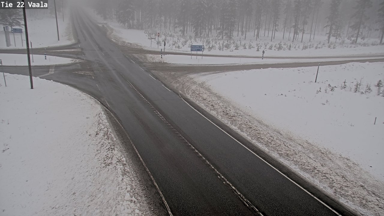 Weather Camera Image Road 22 Vaala, Vaala, Pohjois-Pohjanmaa