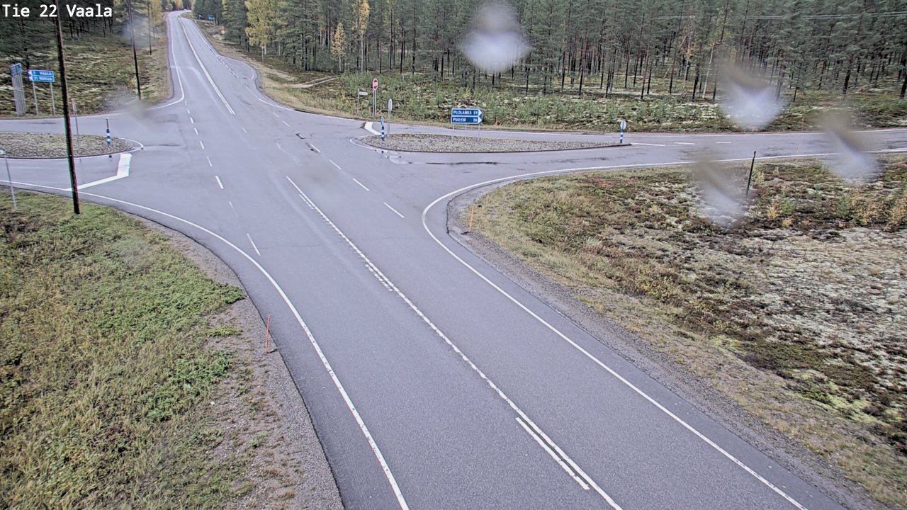 Weather Camera Image Road 22 Vaala, Vaala, Pohjois-Pohjanmaa