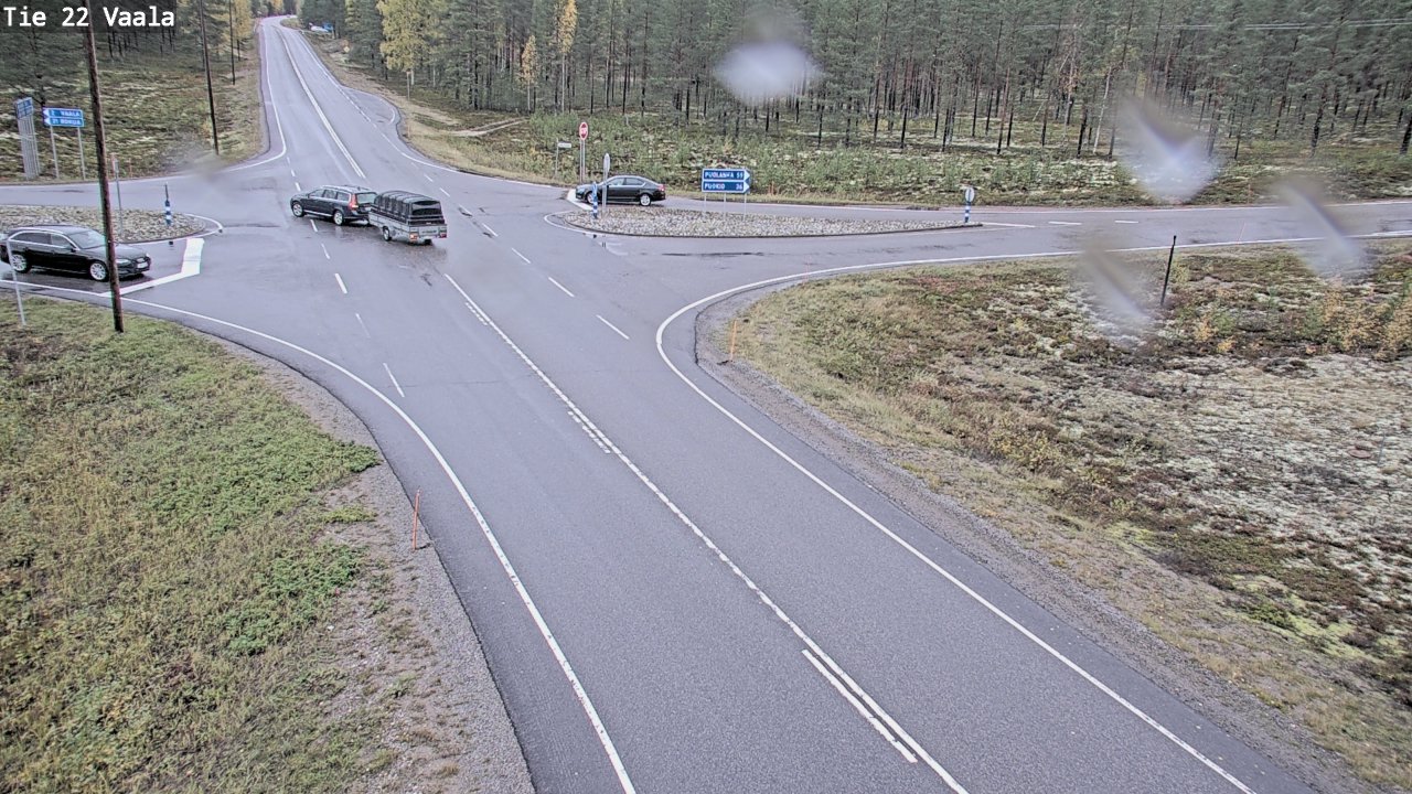 Weather Camera Image Road 22 Vaala, Vaala, Pohjois-Pohjanmaa