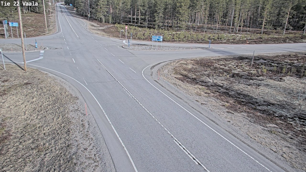 Weather Camera Image Väg 22 Vaala, Vaala, Pohjois-Pohjanmaa