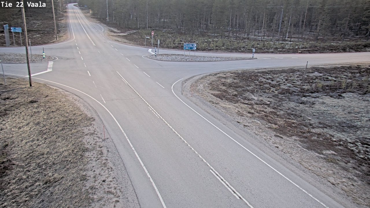 Weather Camera Image Väg 22 Vaala, Vaala, Pohjois-Pohjanmaa