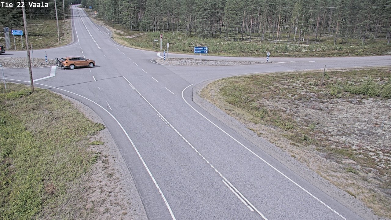 Weather Camera Image Road 22 Vaala, Vaala, Pohjois-Pohjanmaa