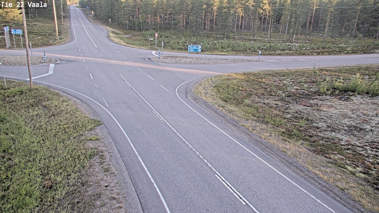 Weather Camera Image Road 22 Vaala, Vaala, Pohjois-Pohjanmaa