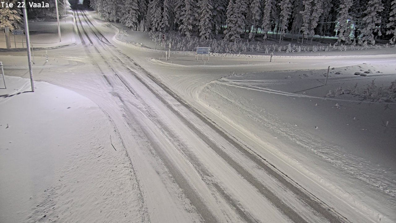 Weather Camera Image Road 22 Vaala, Vaala, Pohjois-Pohjanmaa