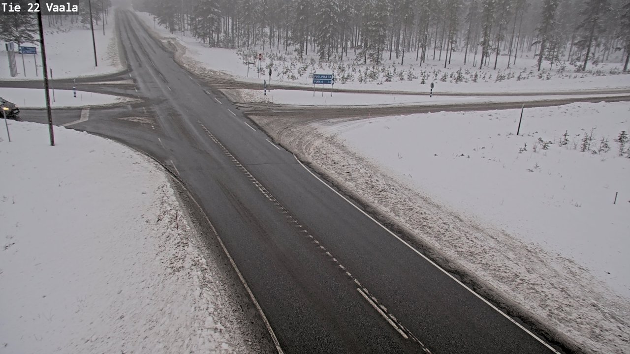 Weather Camera Image Road 22 Vaala, Vaala, Pohjois-Pohjanmaa