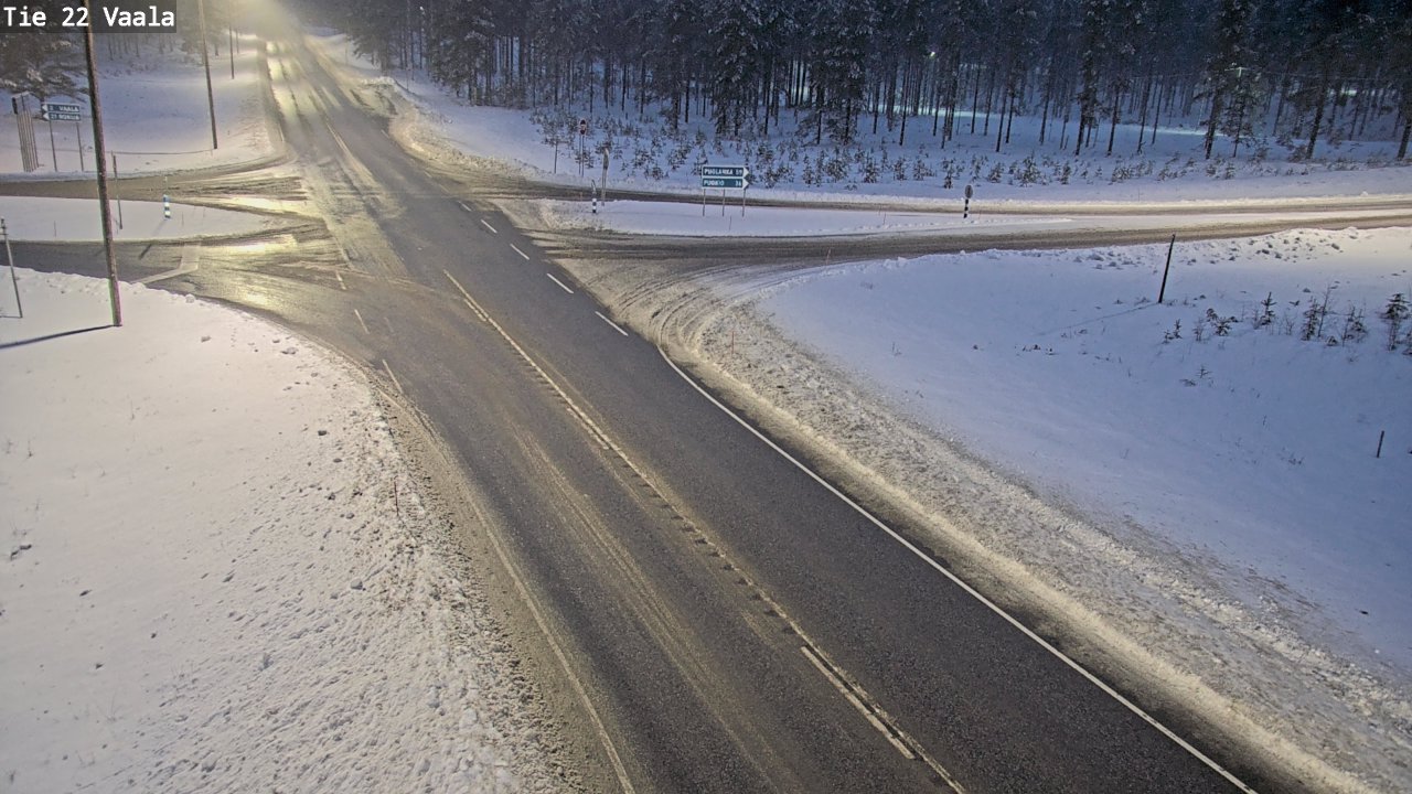 Weather Camera Image Väg 22 Vaala, Vaala, Pohjois-Pohjanmaa
