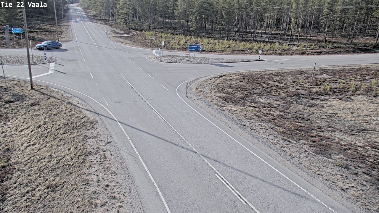 Weather Camera Image Väg 22 Vaala, Vaala, Pohjois-Pohjanmaa