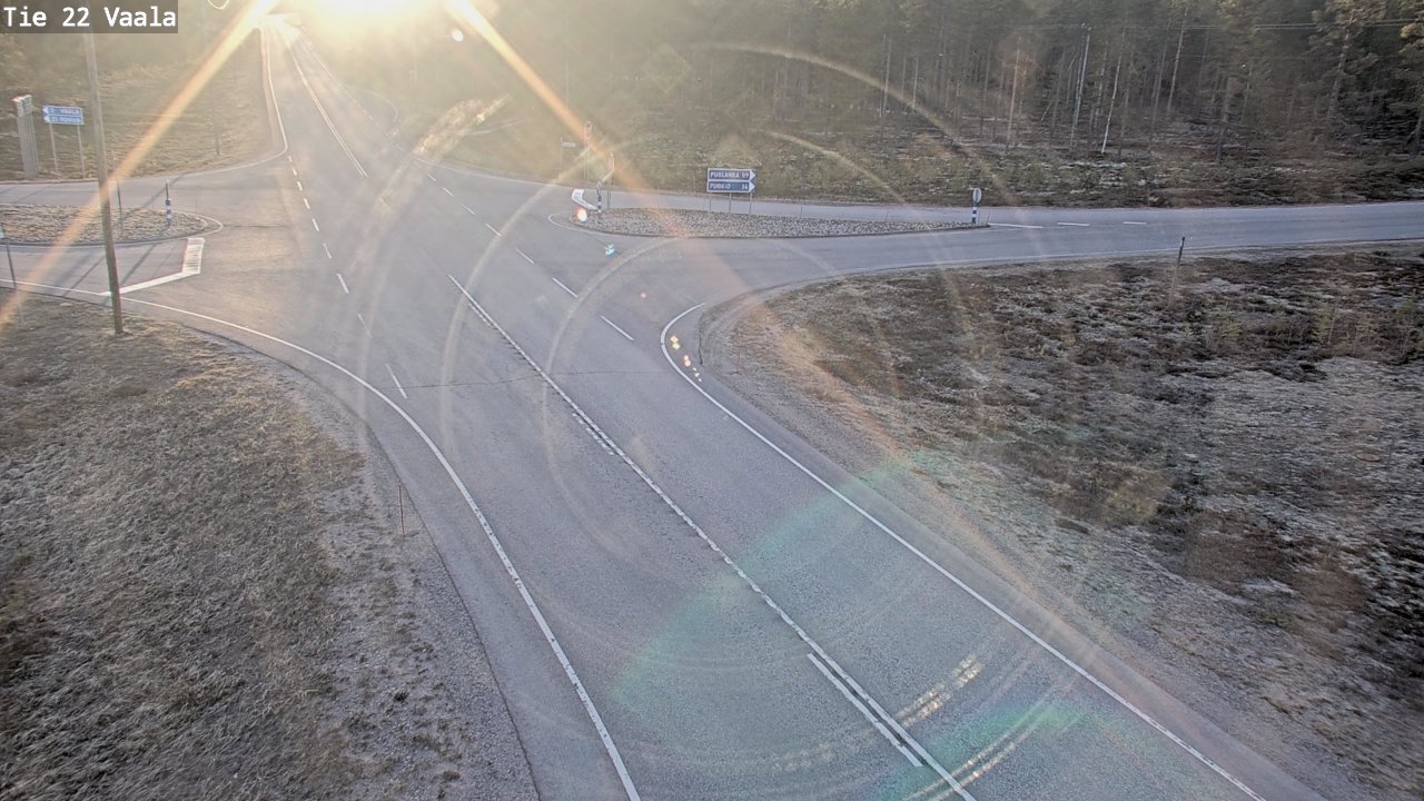 Weather Camera Image Väg 22 Vaala, Vaala, Pohjois-Pohjanmaa