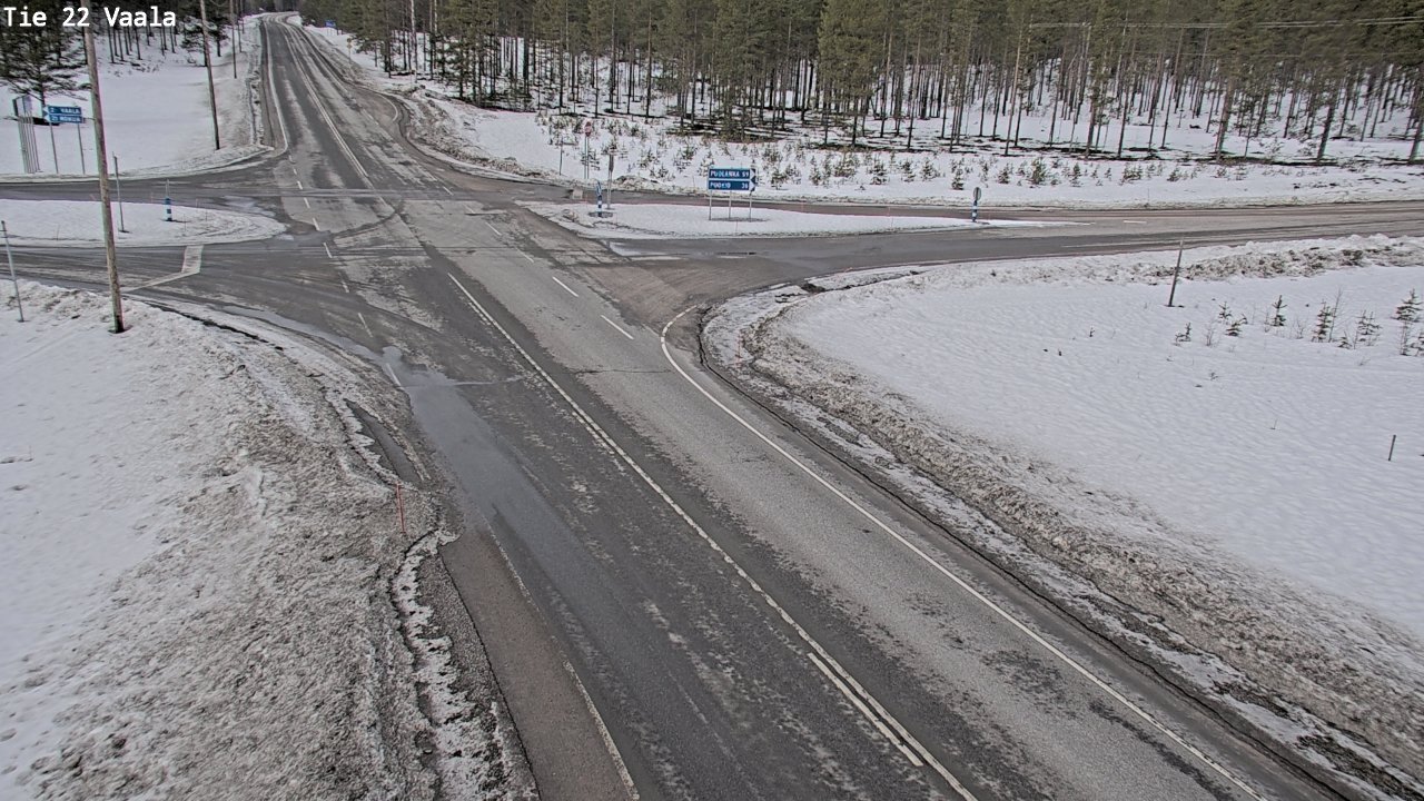 Weather Camera Image Väg 22 Vaala, Vaala, Pohjois-Pohjanmaa