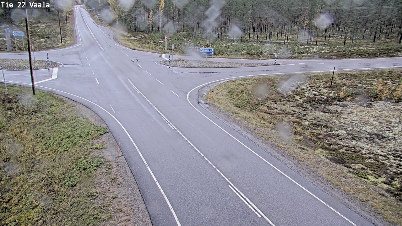 Weather Camera Image Road 22 Vaala, Vaala, Pohjois-Pohjanmaa