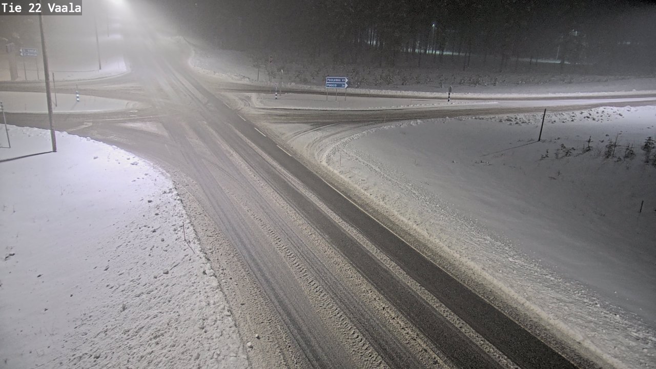 Weather Camera Image Road 22 Vaala, Vaala, Pohjois-Pohjanmaa