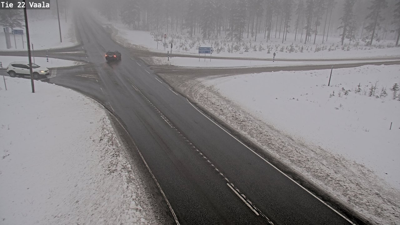 Weather Camera Image Road 22 Vaala, Vaala, Pohjois-Pohjanmaa