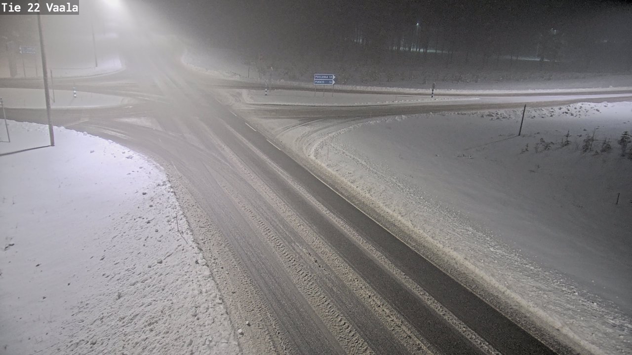 Weather Camera Image Road 22 Vaala, Vaala, Pohjois-Pohjanmaa