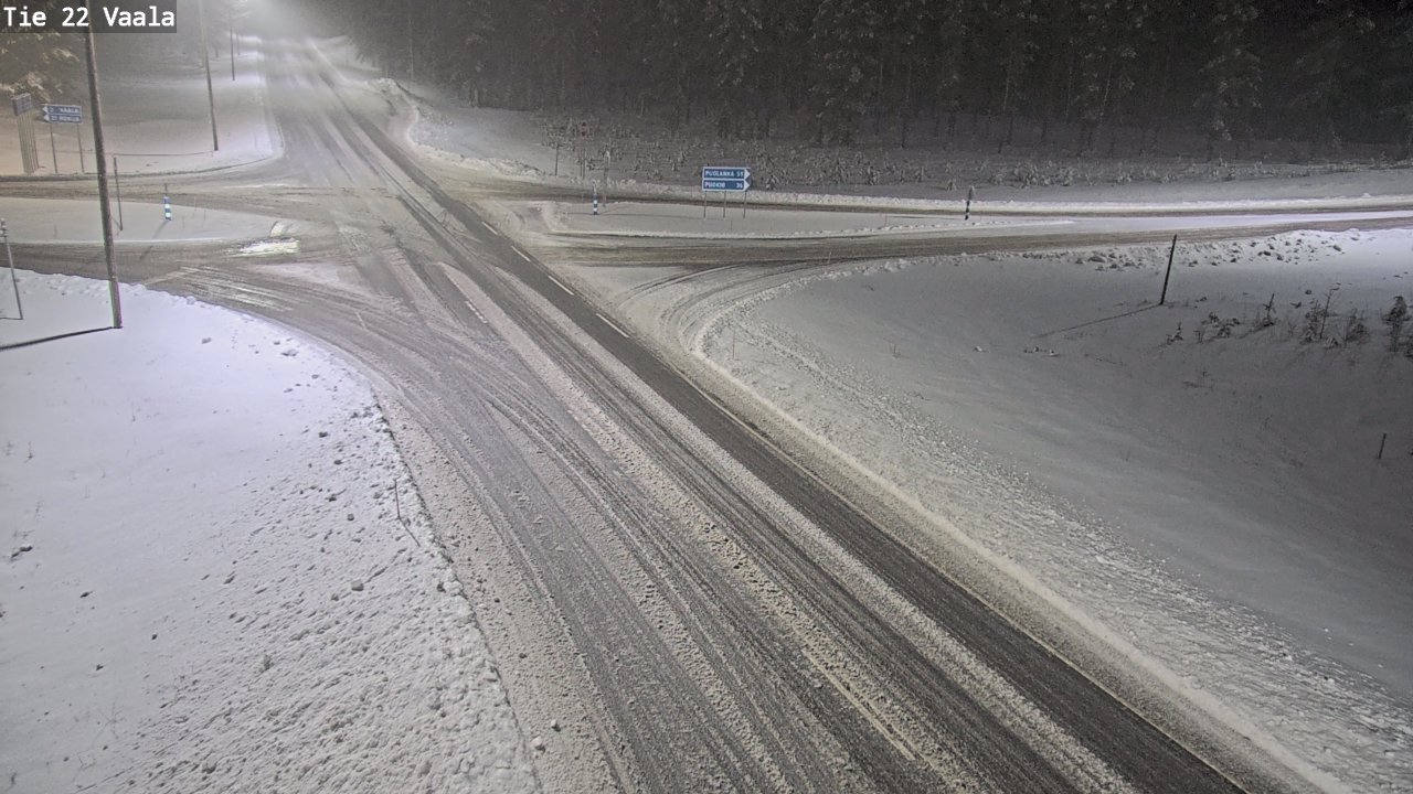 Weather Camera Image Road 22 Vaala, Vaala, Pohjois-Pohjanmaa