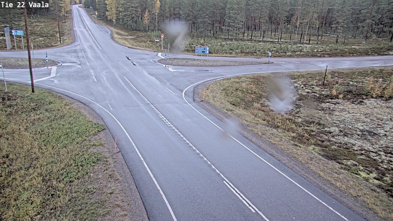 Weather Camera Image Road 22 Vaala, Vaala, Pohjois-Pohjanmaa