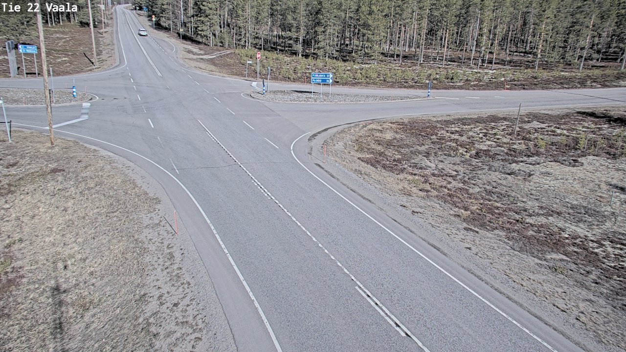 Weather Camera Image Väg 22 Vaala, Vaala, Pohjois-Pohjanmaa