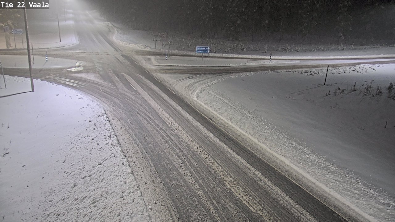 Weather Camera Image Road 22 Vaala, Vaala, Pohjois-Pohjanmaa