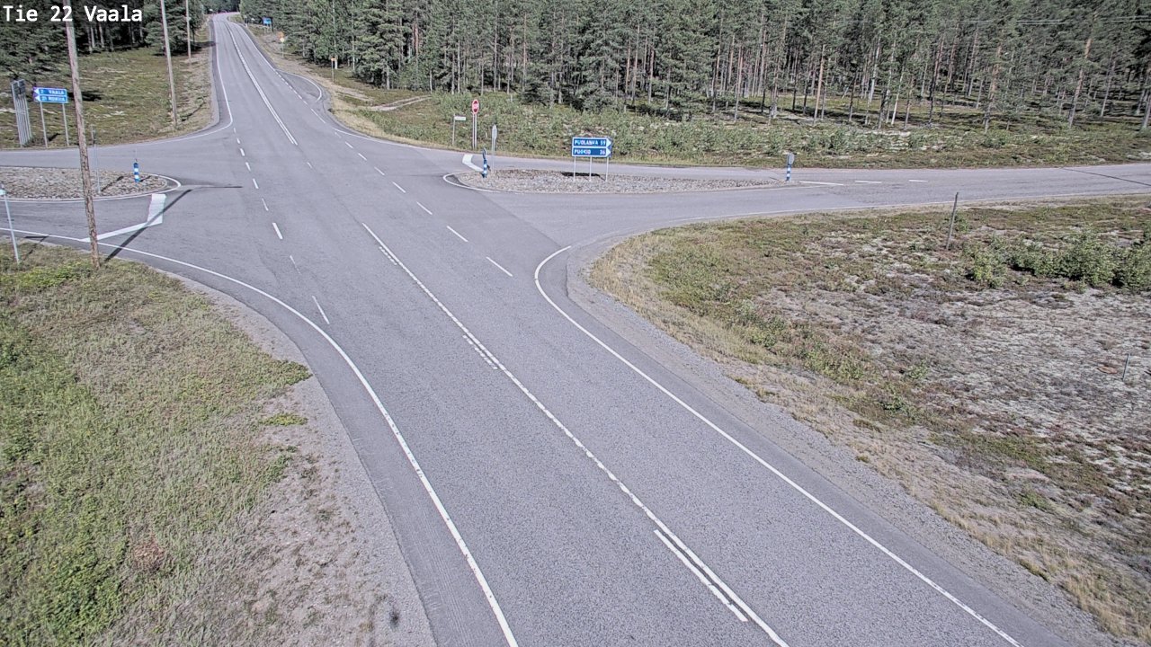 Weather Camera Image Road 22 Vaala, Vaala, Pohjois-Pohjanmaa