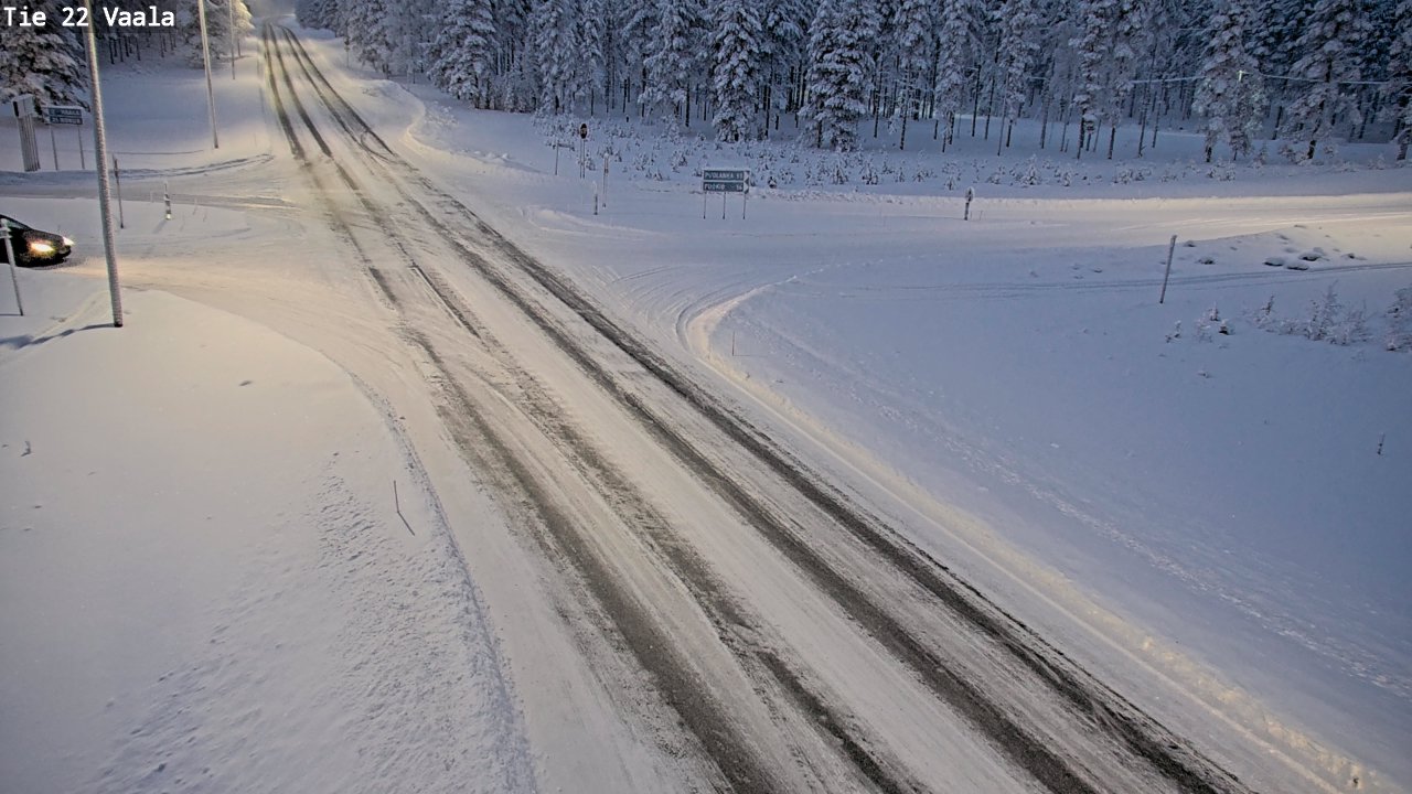 Weather Camera Image Väg 22 Vaala, Vaala, Pohjois-Pohjanmaa