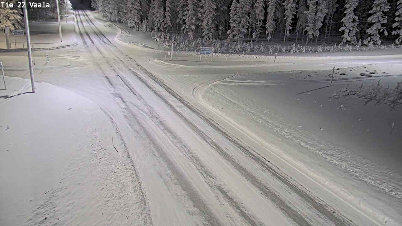 Weather Camera Image Väg 22 Vaala, Vaala, Pohjois-Pohjanmaa