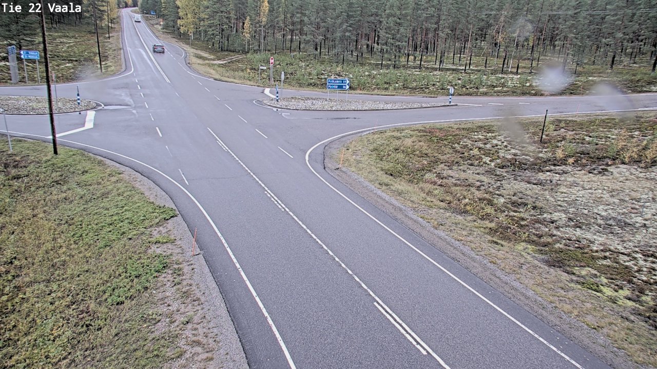 Weather Camera Image Road 22 Vaala, Vaala, Pohjois-Pohjanmaa