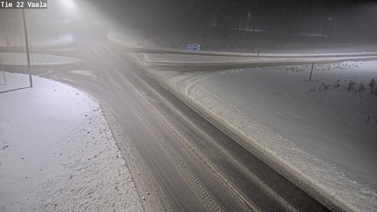 Weather Camera Image Road 22 Vaala, Vaala, Pohjois-Pohjanmaa