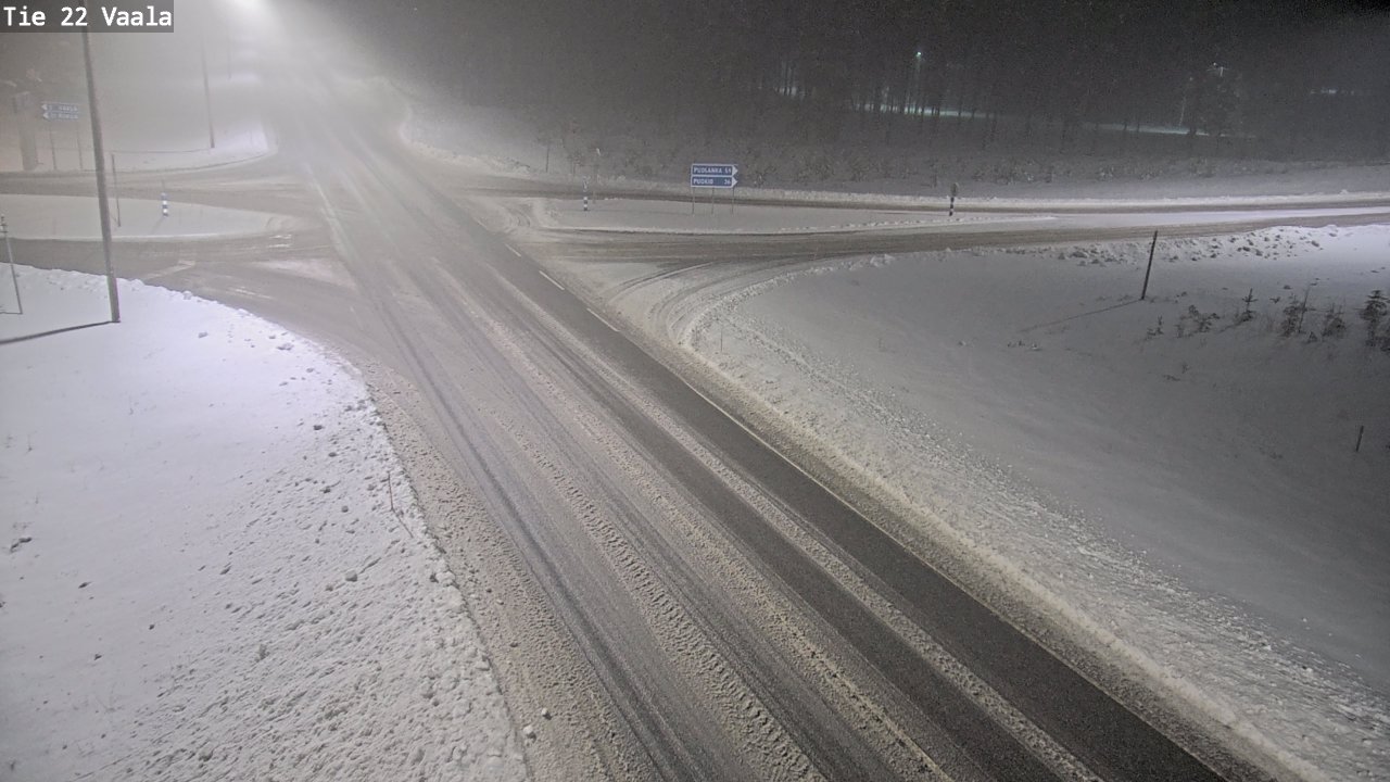 Weather Camera Image Road 22 Vaala, Vaala, Pohjois-Pohjanmaa