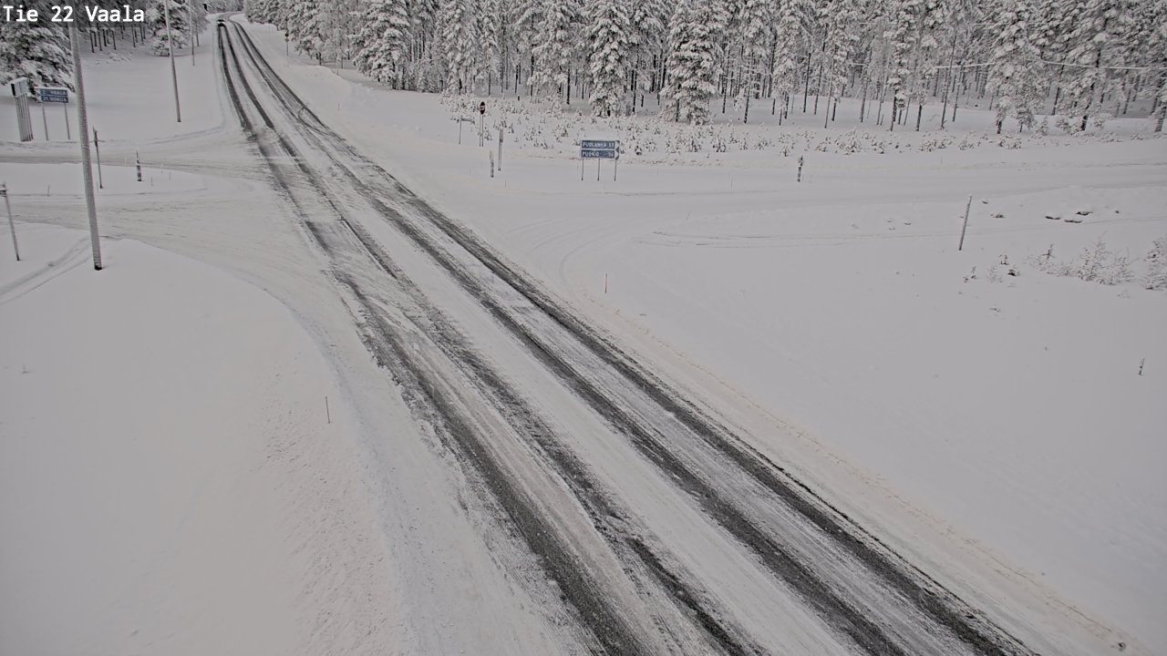 Weather Camera Image Väg 22 Vaala, Vaala, Pohjois-Pohjanmaa