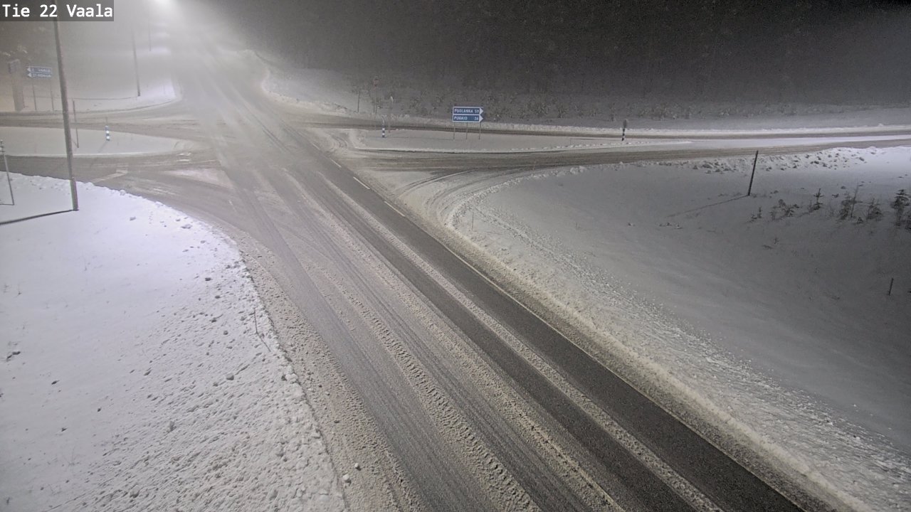 Weather Camera Image Road 22 Vaala, Vaala, Pohjois-Pohjanmaa
