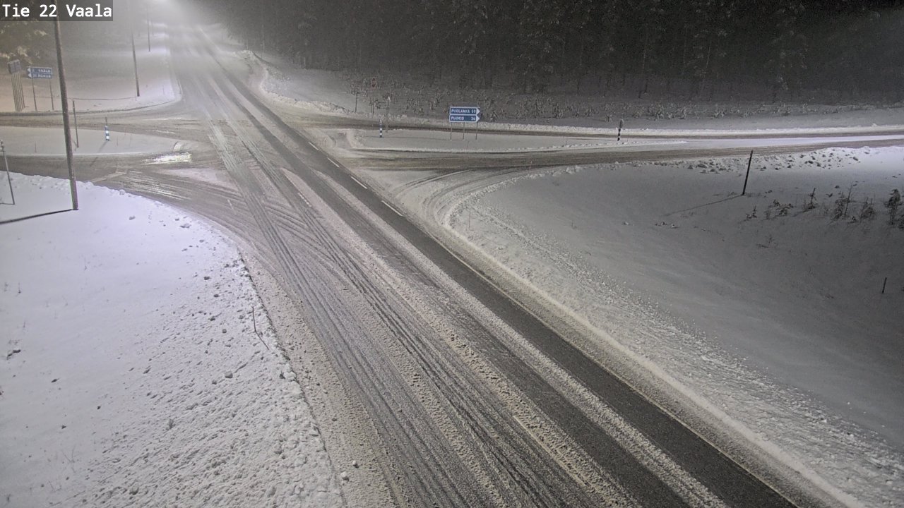 Weather Camera Image Road 22 Vaala, Vaala, Pohjois-Pohjanmaa