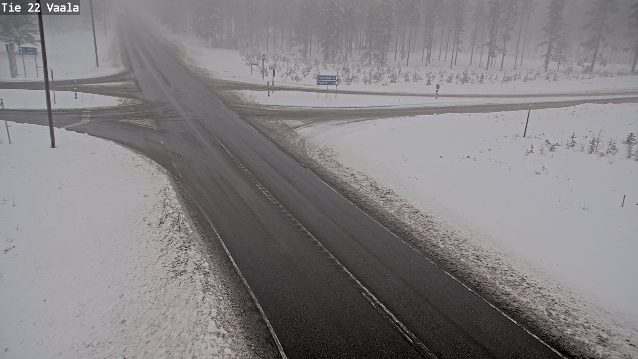 Weather Camera Image Road 22 Vaala, Vaala, Pohjois-Pohjanmaa