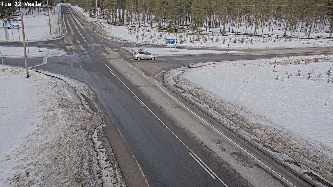 Weather Camera Image Väg 22 Vaala, Vaala, Pohjois-Pohjanmaa
