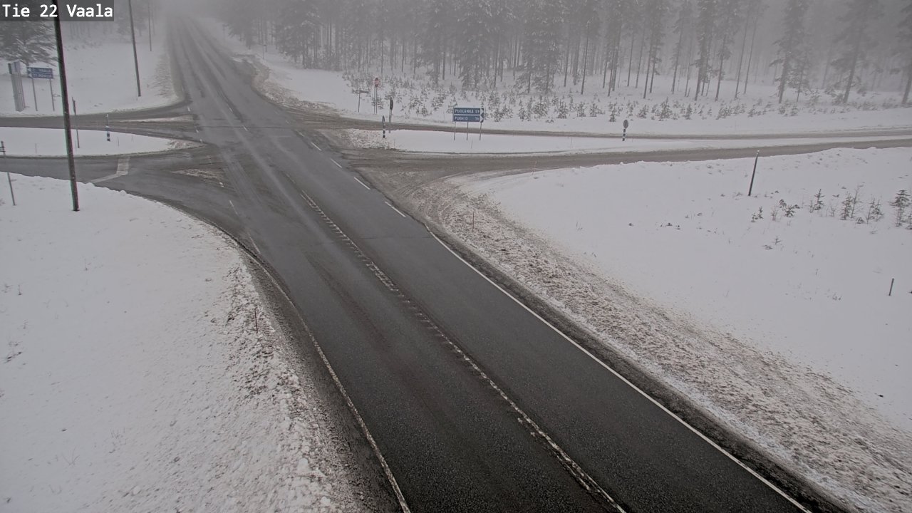 Weather Camera Image Road 22 Vaala, Vaala, Pohjois-Pohjanmaa