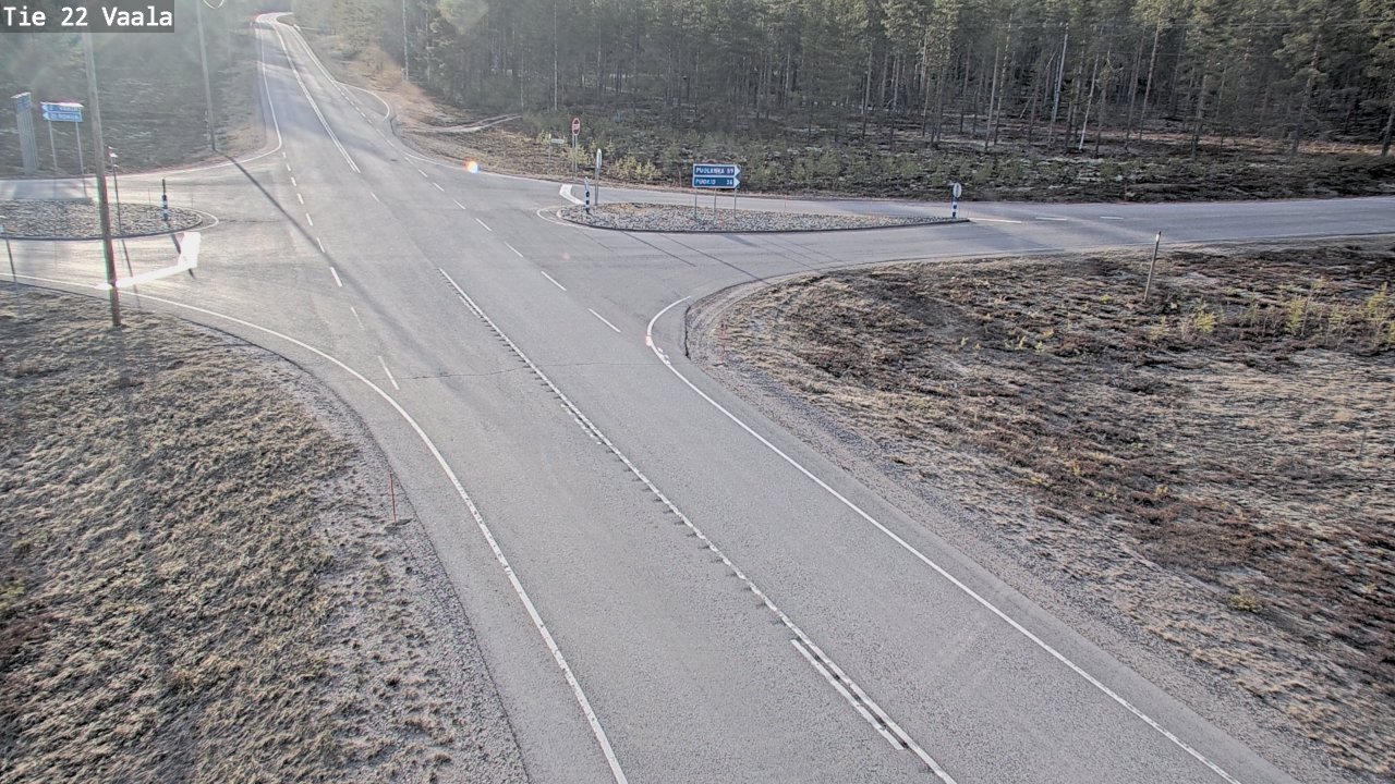 Weather Camera Image Väg 22 Vaala, Vaala, Pohjois-Pohjanmaa