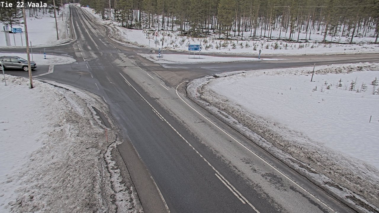 Weather Camera Image Väg 22 Vaala, Vaala, Pohjois-Pohjanmaa