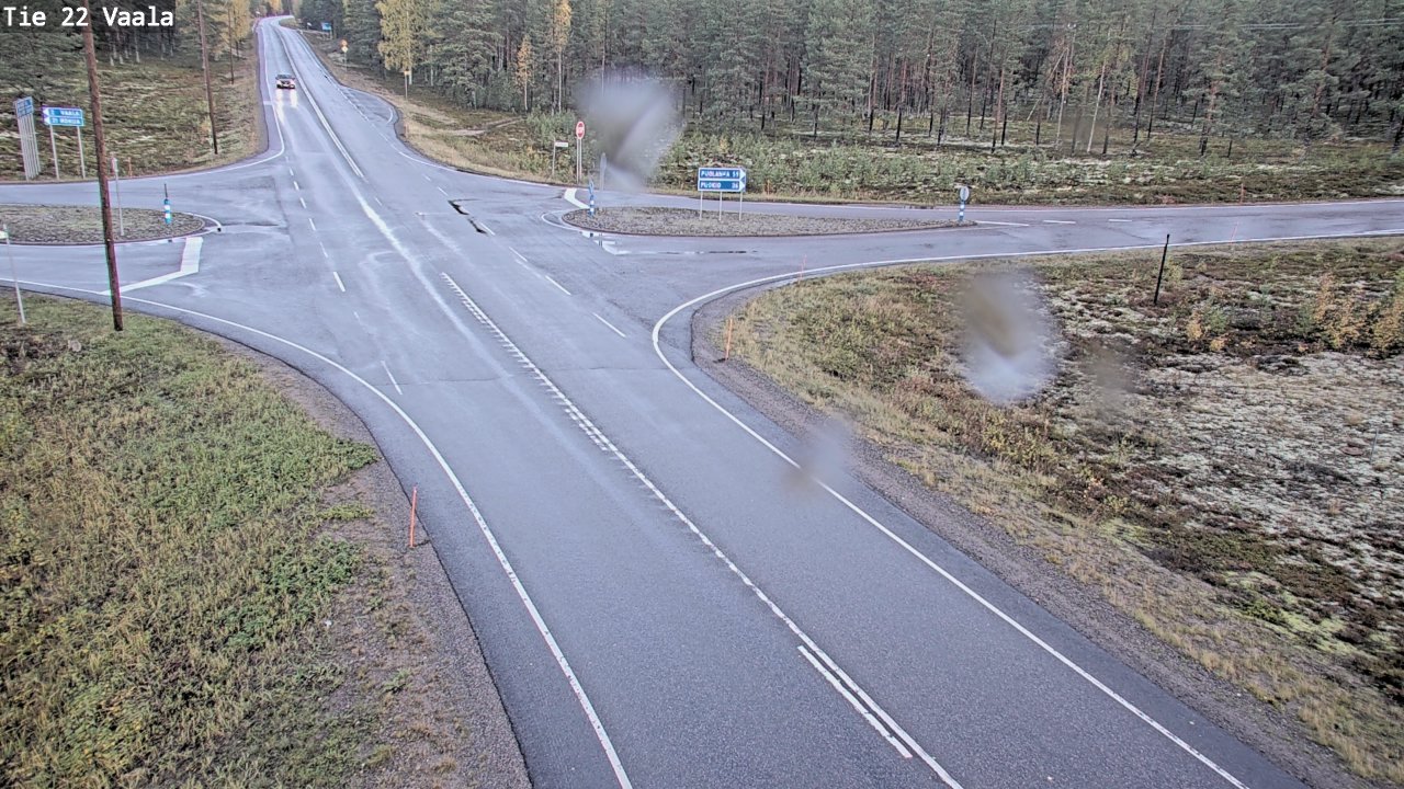 Weather Camera Image Road 22 Vaala, Vaala, Pohjois-Pohjanmaa