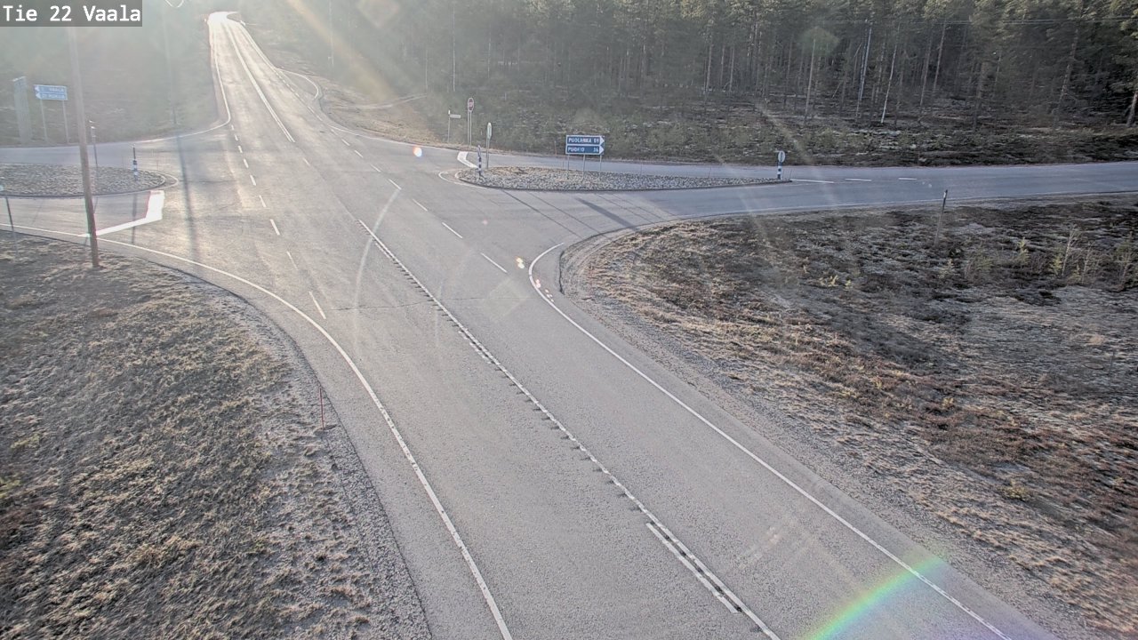 Weather Camera Image Väg 22 Vaala, Vaala, Pohjois-Pohjanmaa
