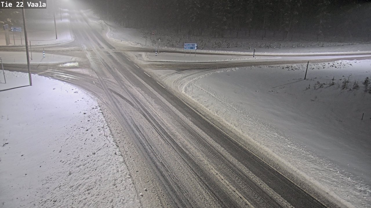 Weather Camera Image Road 22 Vaala, Vaala, Pohjois-Pohjanmaa