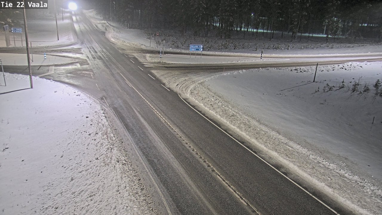 Weather Camera Image Väg 22 Vaala, Vaala, Pohjois-Pohjanmaa