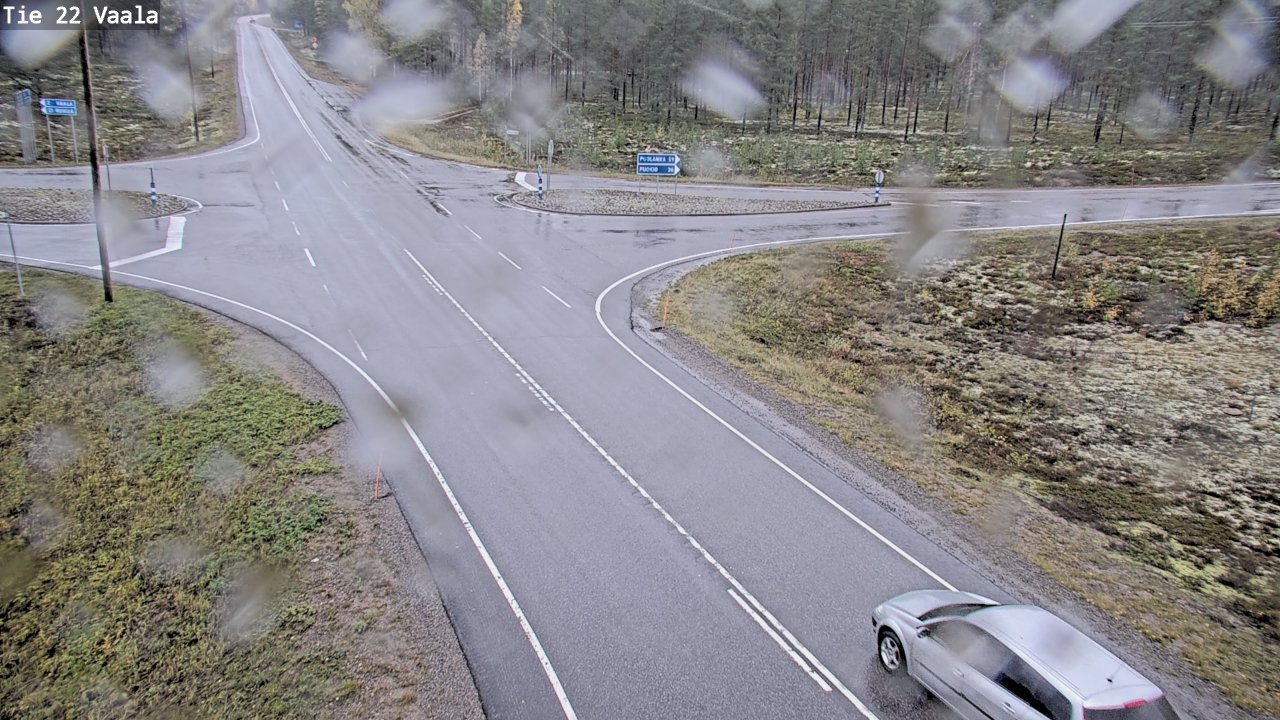Weather Camera Image Road 22 Vaala, Vaala, Pohjois-Pohjanmaa