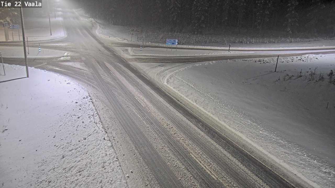 Weather Camera Image Road 22 Vaala, Vaala, Pohjois-Pohjanmaa
