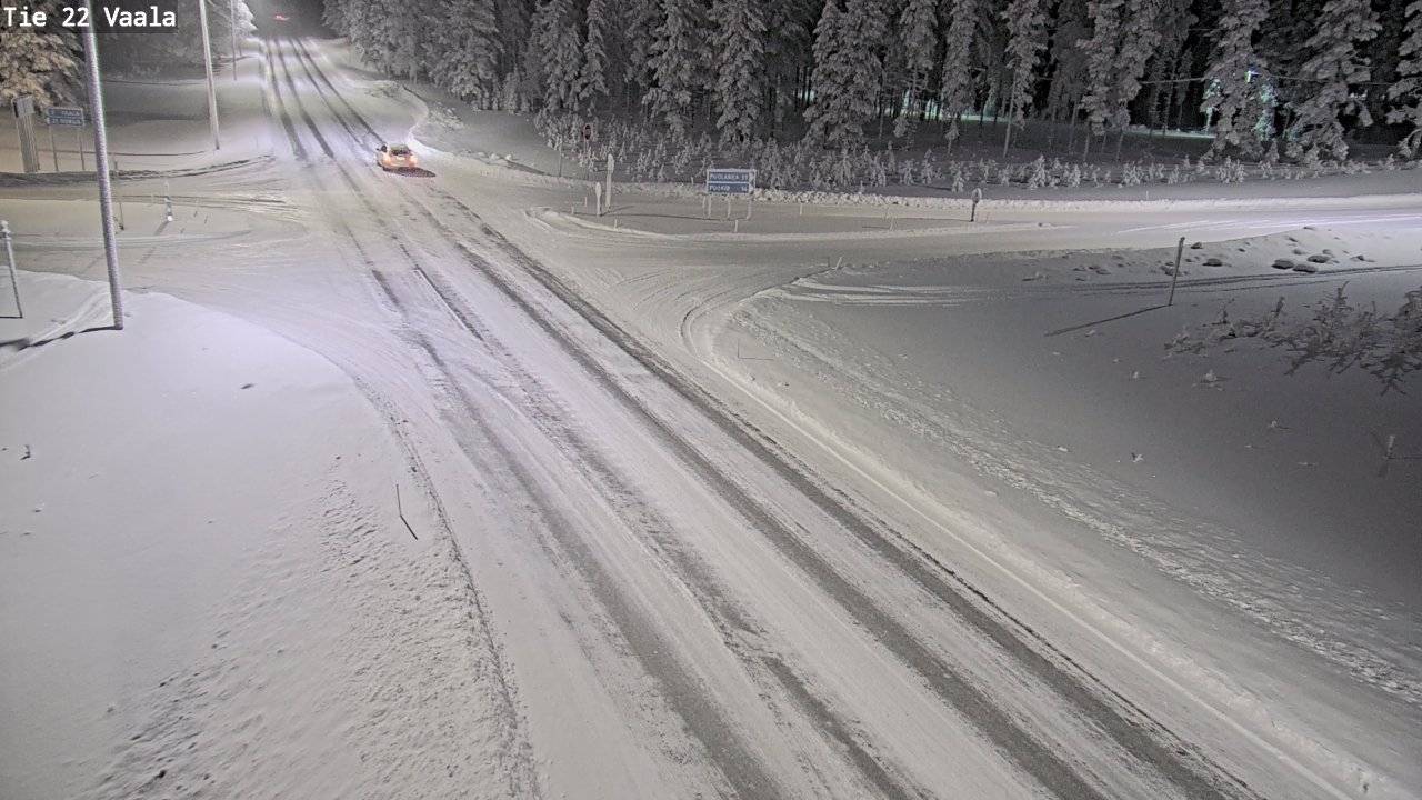 Weather Camera Image Väg 22 Vaala, Vaala, Pohjois-Pohjanmaa