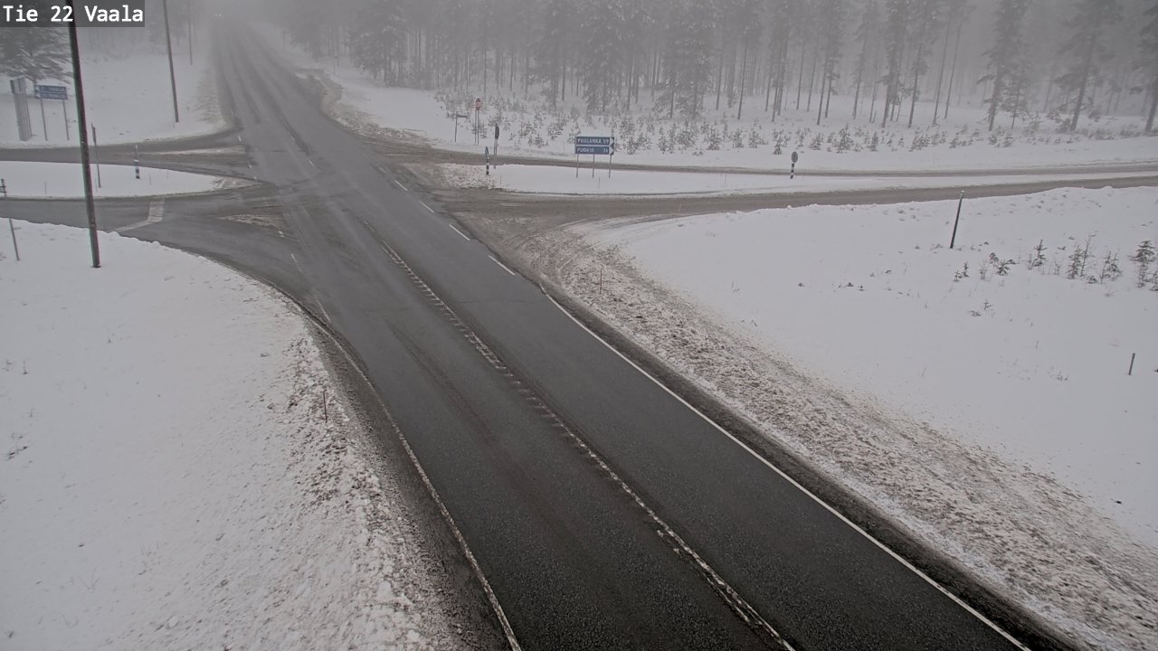 Weather Camera Image Road 22 Vaala, Vaala, Pohjois-Pohjanmaa